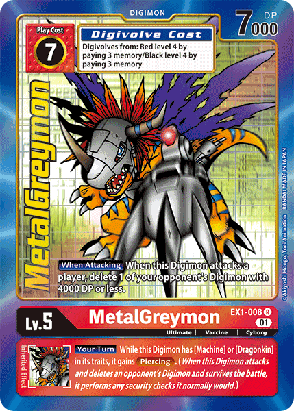 MetalGreymon [EX1-008] (Alternate Art) [Classic Collection] | Clutch Gaming