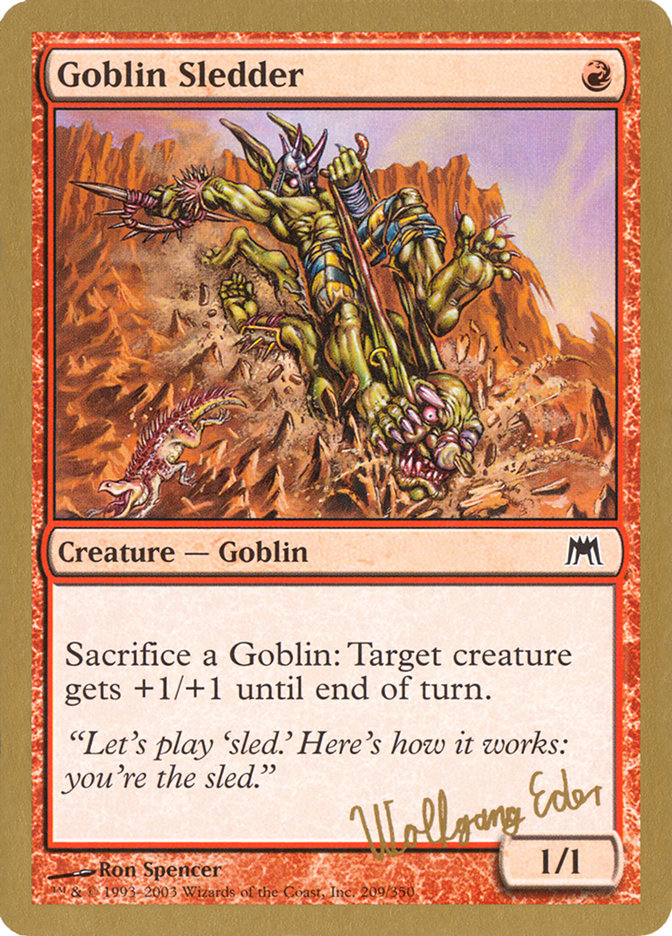 Goblin Sledder (Wolfgang Eder) [World Championship Decks 2003] | Clutch Gaming