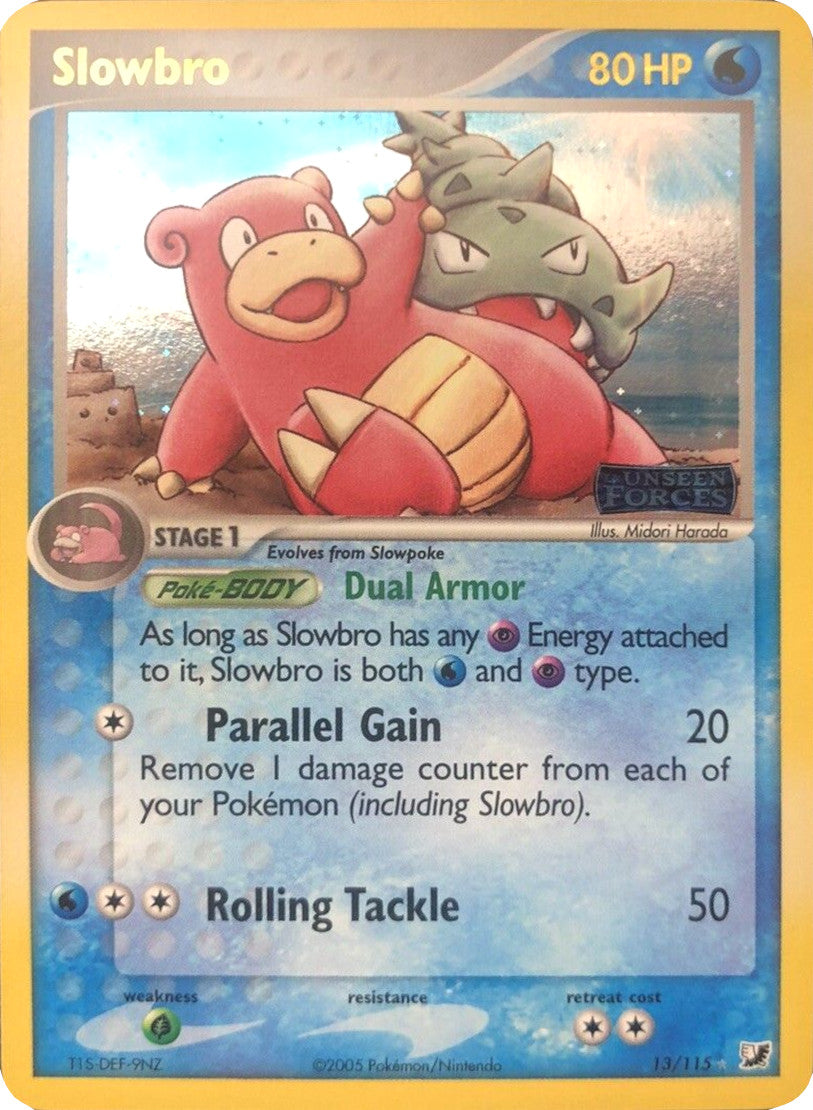 Slowbro (13/115) (Stamped) [EX: Unseen Forces] | Clutch Gaming