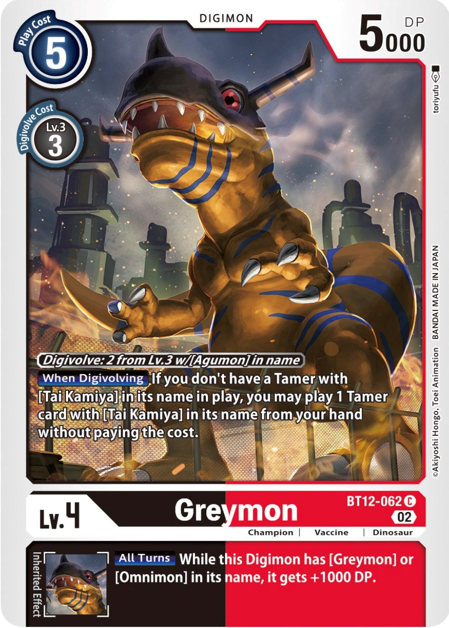 Greymon [BT12-062] [Across Time] | Clutch Gaming