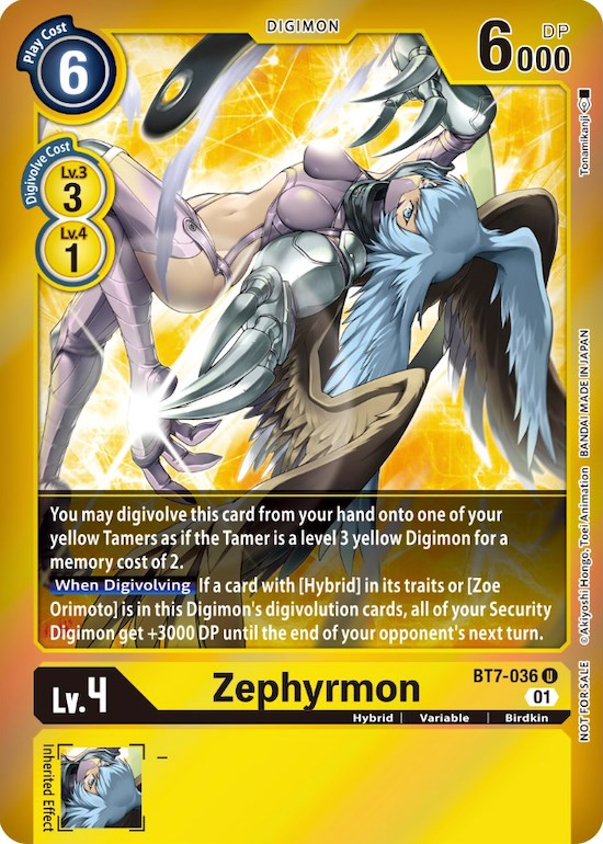 Zephyrmon [BT7-036] (Event Pack 3) [Next Adventure Promos] | Clutch Gaming