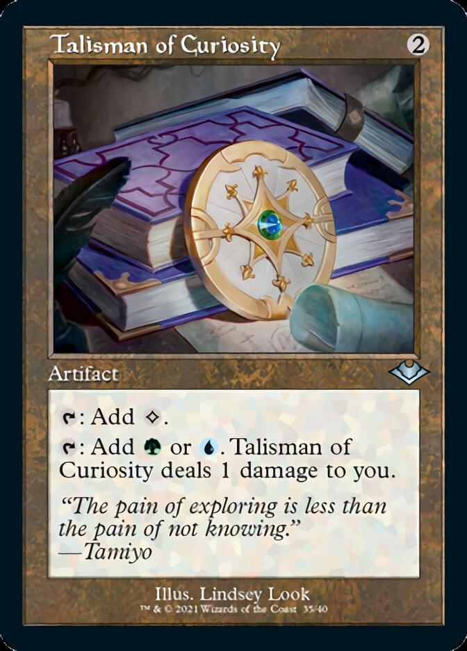 Talisman of Curiosity (Retro Foil Etched) [Modern Horizons] | Clutch Gaming