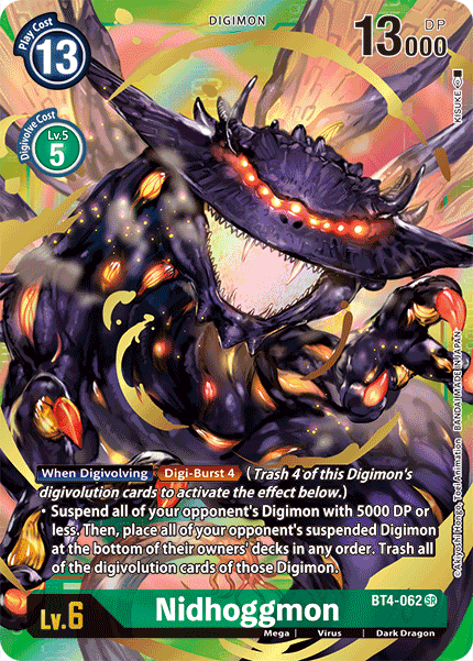 Nidhoggmon [BT4-062] (Alternate Art) [Great Legend] | Clutch Gaming