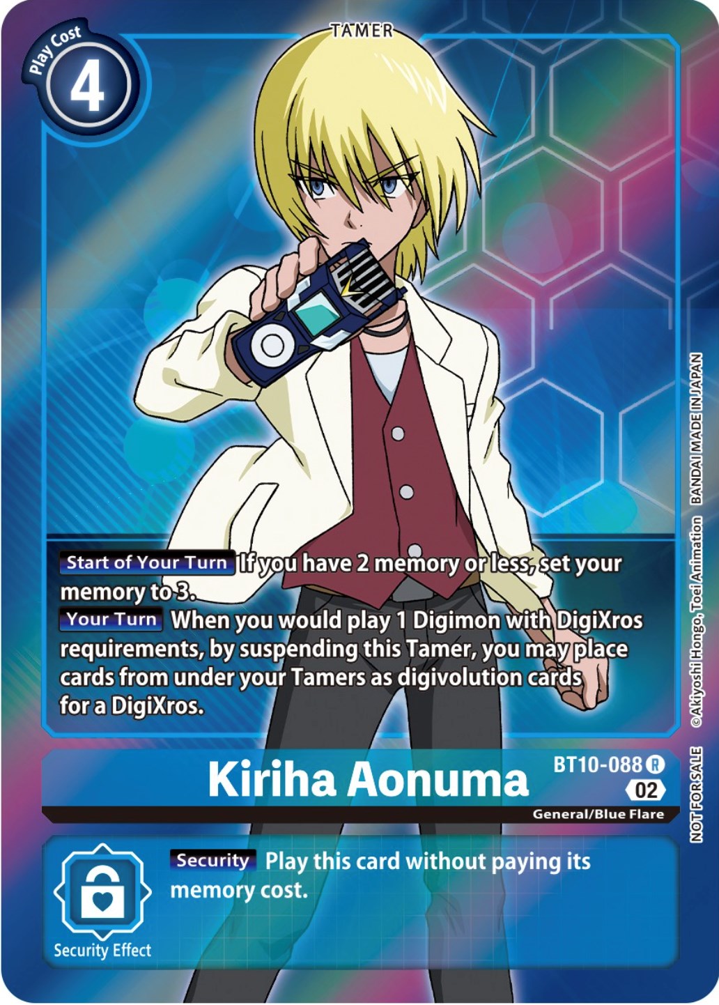 Kiriha Aonuma [BT10-088] (Box Topper) [Xros Encounter] | Clutch Gaming