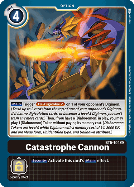 Catastrophe Cannon [BT5-104] [Battle of Omni] | Clutch Gaming