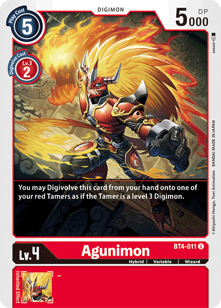 Agunimon [BT4-011] [Great Legend] | Clutch Gaming