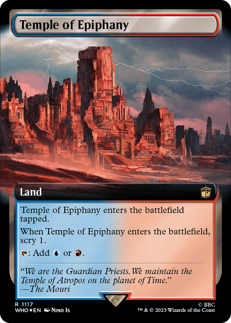 Temple of Epiphany (Extended Art) (Surge Foil) [Doctor Who] | Clutch Gaming