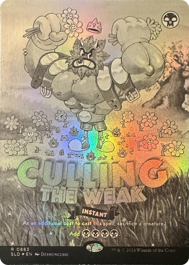 Culling the Weak (Black & White Foil) [Secret Lair Drop Series] | Clutch Gaming