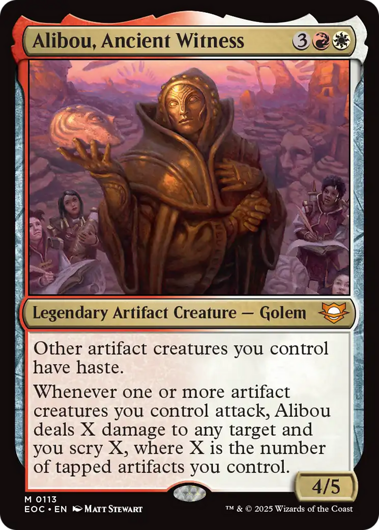 Alibou, Ancient Witness [Edge of Eternities Commander] | Clutch Gaming