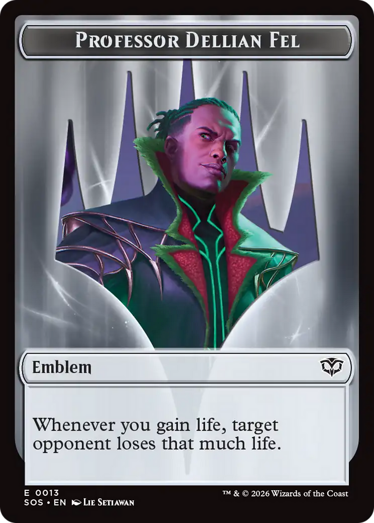 Professor Dellian Fel // Pest (0008) Double-Sided Token [Secrets of Strixhaven Tokens] | Clutch Gaming