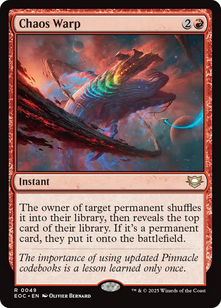 Chaos Warp [Edge of Eternities Commander] | Clutch Gaming