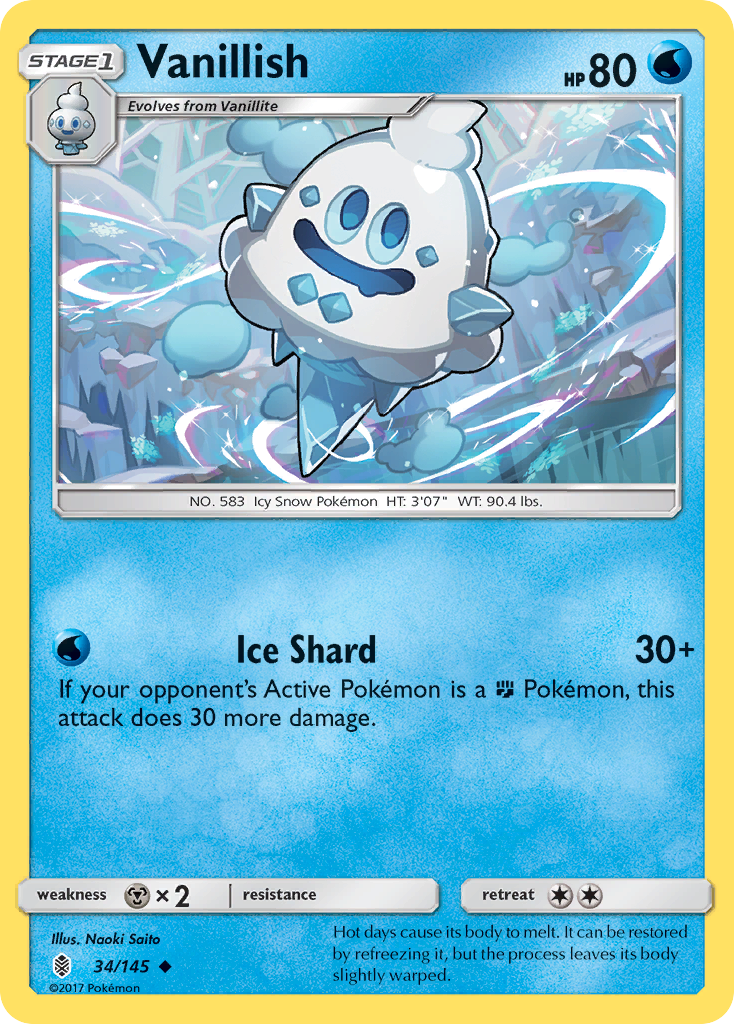 Vanillish (34/145) [Sun & Moon: Guardians Rising] | Clutch Gaming