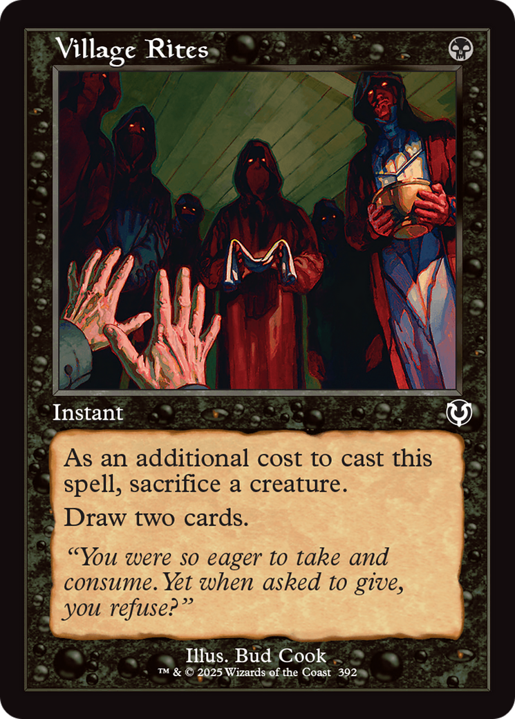 Village Rites (Retro Frame) [Innistrad Remastered] | Clutch Gaming