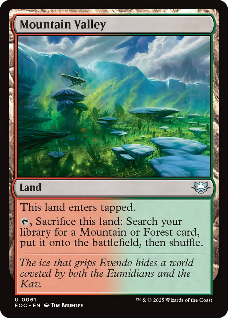 Mountain Valley [Edge of Eternities Commander] | Clutch Gaming