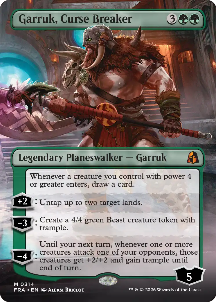 Garruk, Curse Breaker (Borderless) [Reality Fracture] | Clutch Gaming