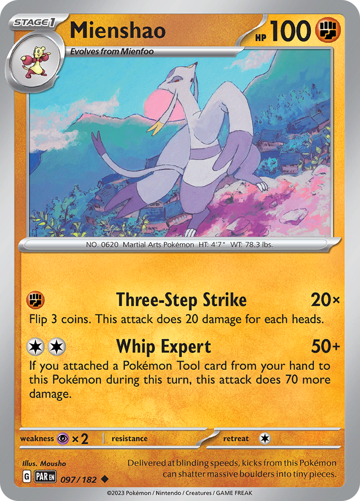 Mienshao (097/182) [Scarlet & Violet: Paradox Rift] | Clutch Gaming