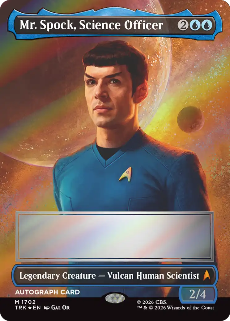 Mr. Spock, Science Officer (Borderless) (Signed) [Star Trek] | Clutch Gaming
