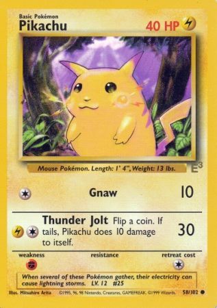 Pikachu (58/102) (E3 Stamped Promo) [Miscellaneous Cards] | Clutch Gaming