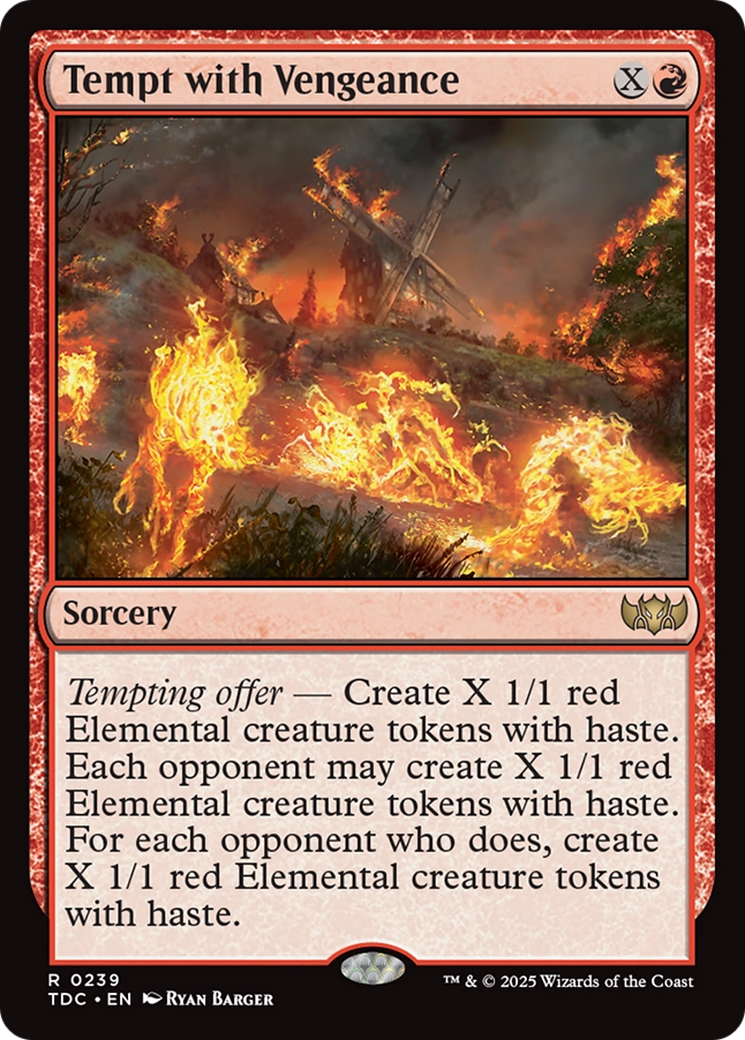 Tempt with Vengeance [Tarkir: Dragonstorm Commander] | Clutch Gaming