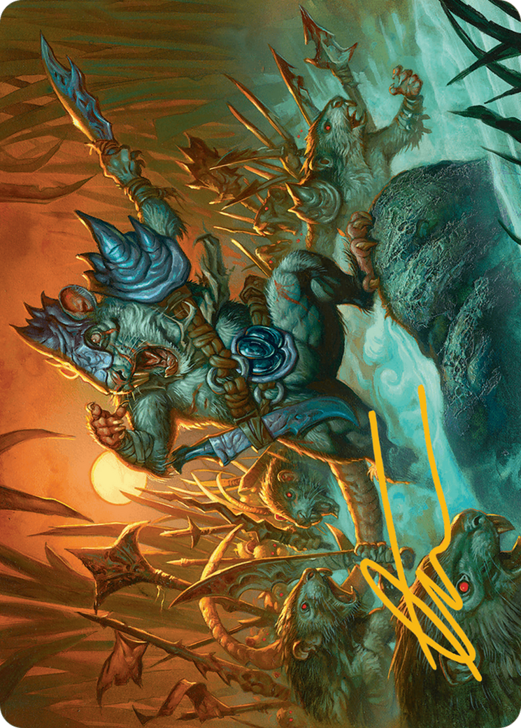 Persistent Marshstalker Art Card (Gold-Stamped Signature) [Bloomburrow Art Series] | Clutch Gaming