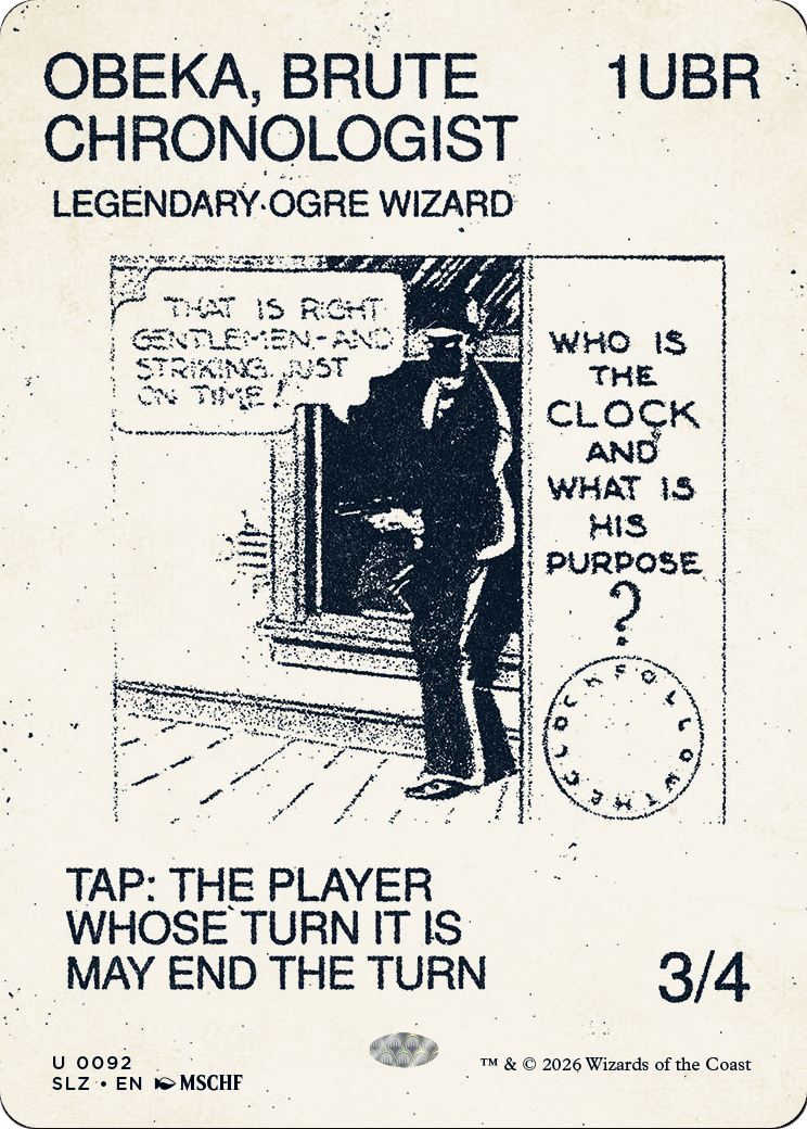 Obeka, Brute Chronologist (0092) [Secret Lair x MSCHF: The Zeta Set] | Clutch Gaming