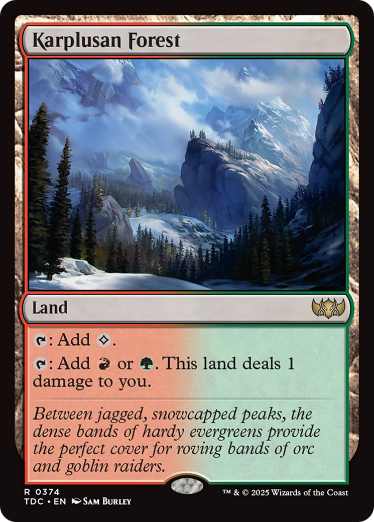 Karplusan Forest [Tarkir: Dragonstorm Commander] | Clutch Gaming