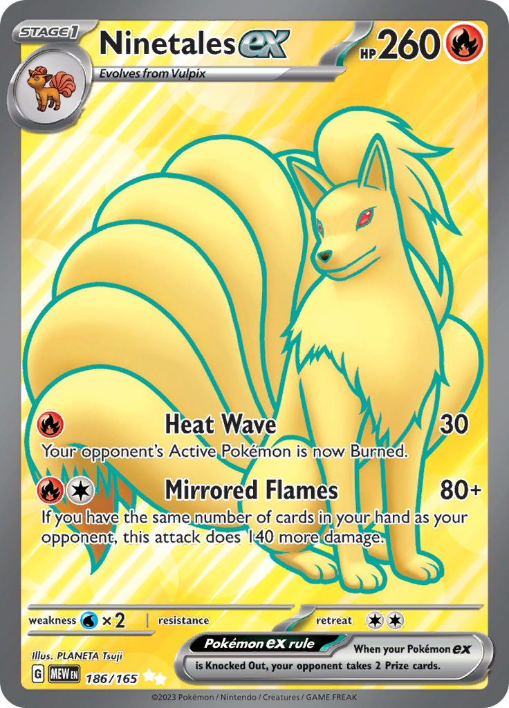 Ninetales ex (186/165) [Scarlet & Violet: 151] | Clutch Gaming