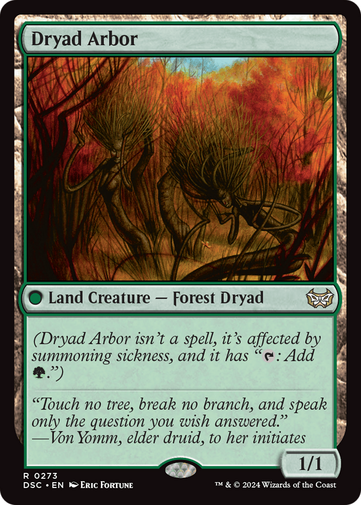 Dryad Arbor [Duskmourn: House of Horror Commander] | Clutch Gaming