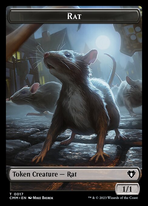 City's Blessing // Rat Double-Sided Token [Commander Masters Tokens] | Clutch Gaming