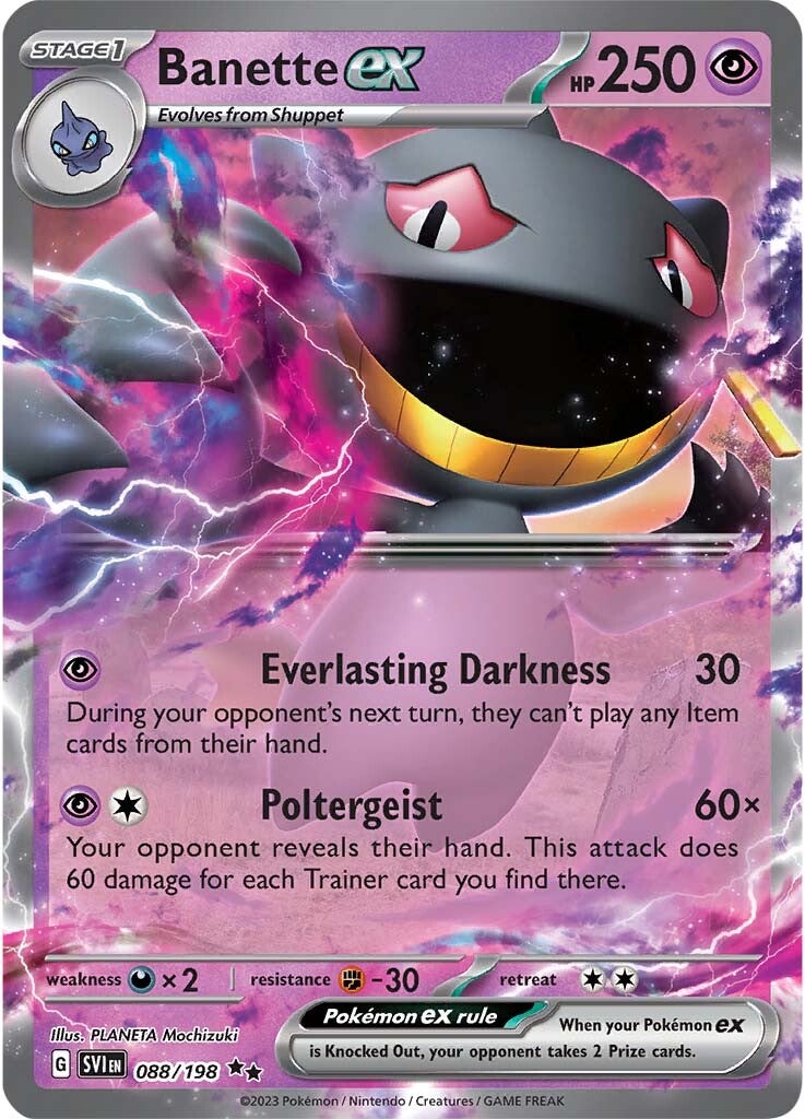 Banette ex (088/198) [Scarlet & Violet: Base Set] | Clutch Gaming