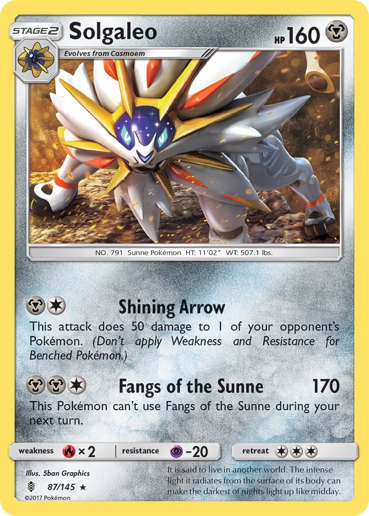 Solgaleo (87/145) (Theme Deck Exclusive) [Sun & Moon: Guardians Rising] | Clutch Gaming