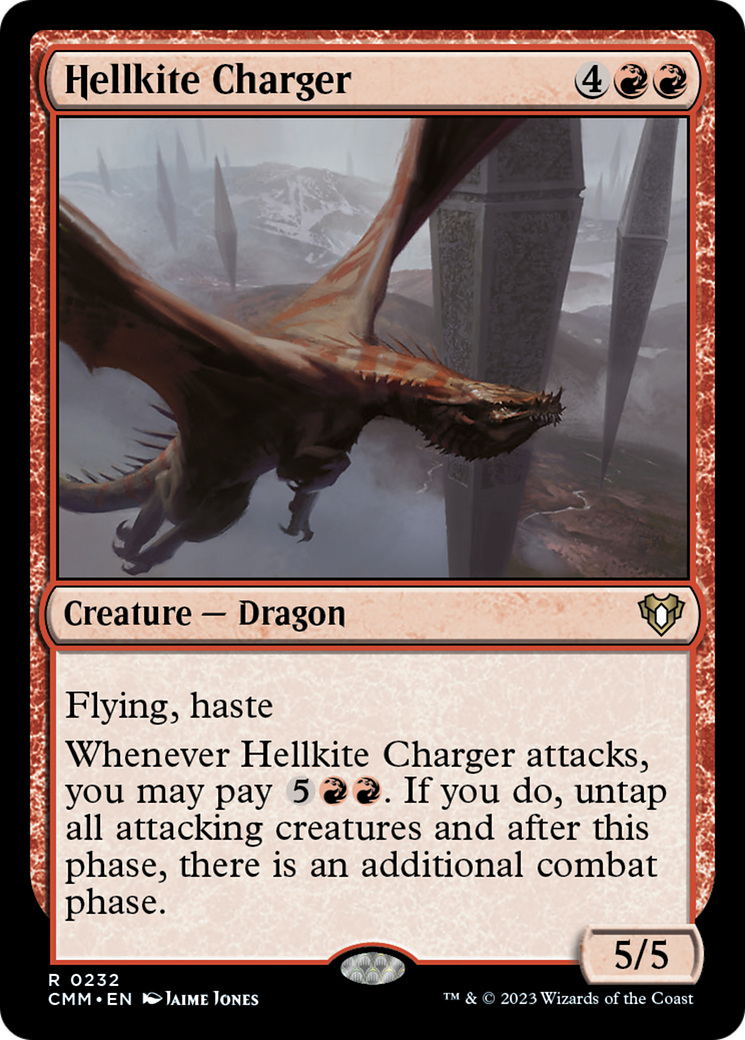 Hellkite Charger (Foil Etched) [Commander Masters] | Clutch Gaming