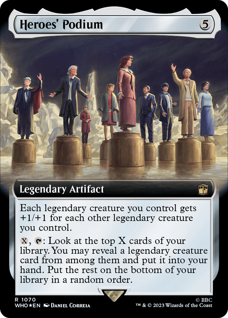 Heroes' Podium (Extended Art) (Surge Foil) [Doctor Who] | Clutch Gaming