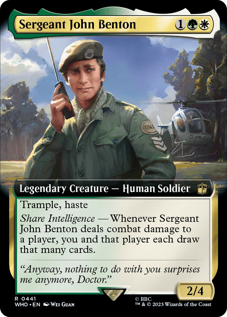 Sergeant John Benton (Extended Art) [Doctor Who] | Clutch Gaming