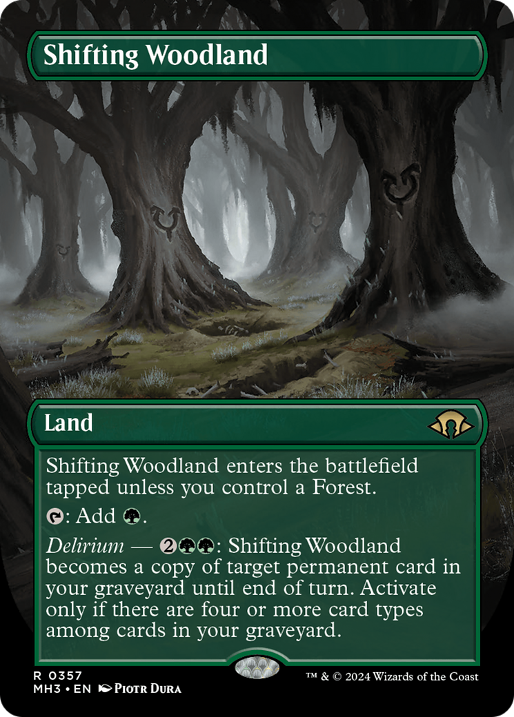 Shifting Woodland (Borderless) [Modern Horizons 3] | Clutch Gaming