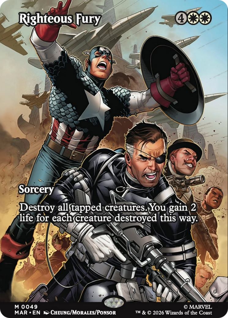 Righteous Fury (Borderless) [Marvel Universe: Eternal-Legal] | Clutch Gaming