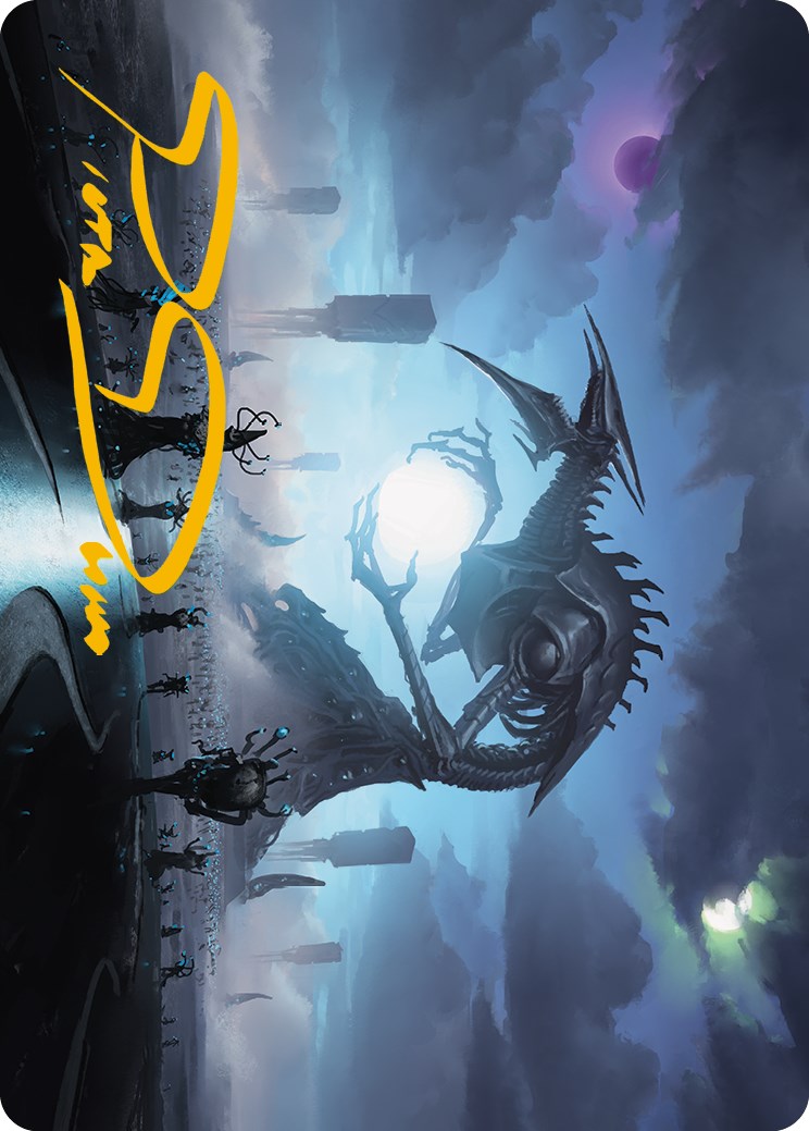 Blue Sun's Twilight Art Card (Gold-Stamped Signature) [Phyrexia: All Will Be One Art Series] | Clutch Gaming