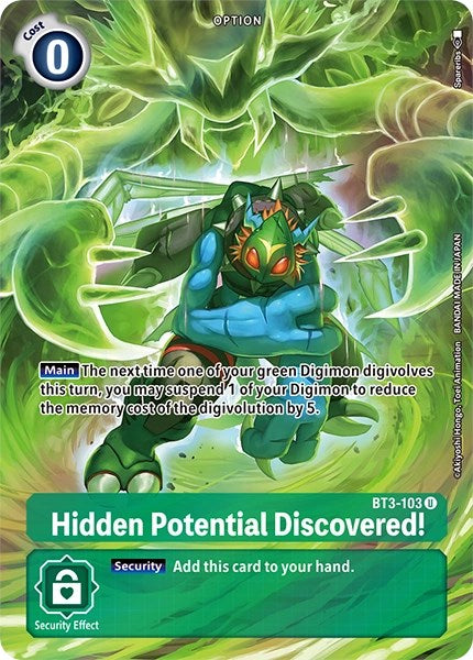 Hidden Potential Discovered! [BT3-103] (Alternate Art) [Dimensional Phase] | Clutch Gaming