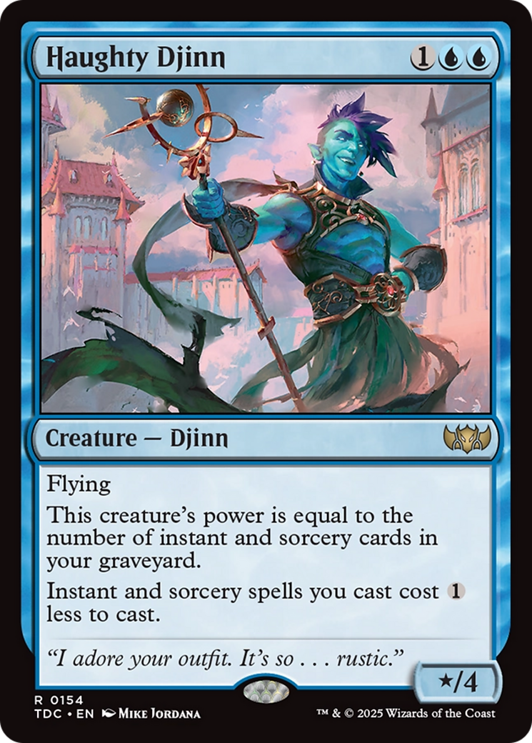 Haughty Djinn [Tarkir: Dragonstorm Commander] | Clutch Gaming