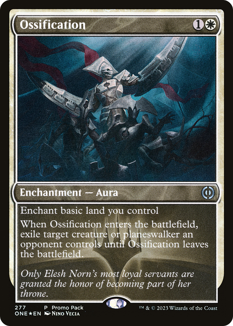 Ossification (Promo Pack) [Phyrexia: All Will Be One Promos] | Clutch Gaming