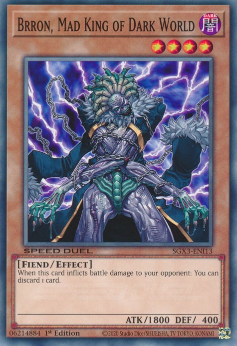 Brron, Mad King of Dark World [SGX3-ENI13] Common | Clutch Gaming