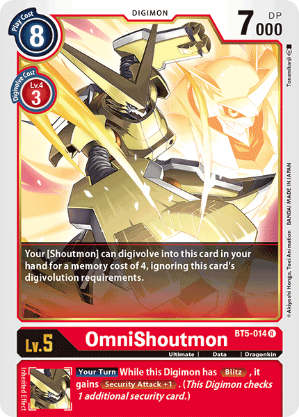 OmniShoutmon [BT5-014] [Battle of Omni] | Clutch Gaming