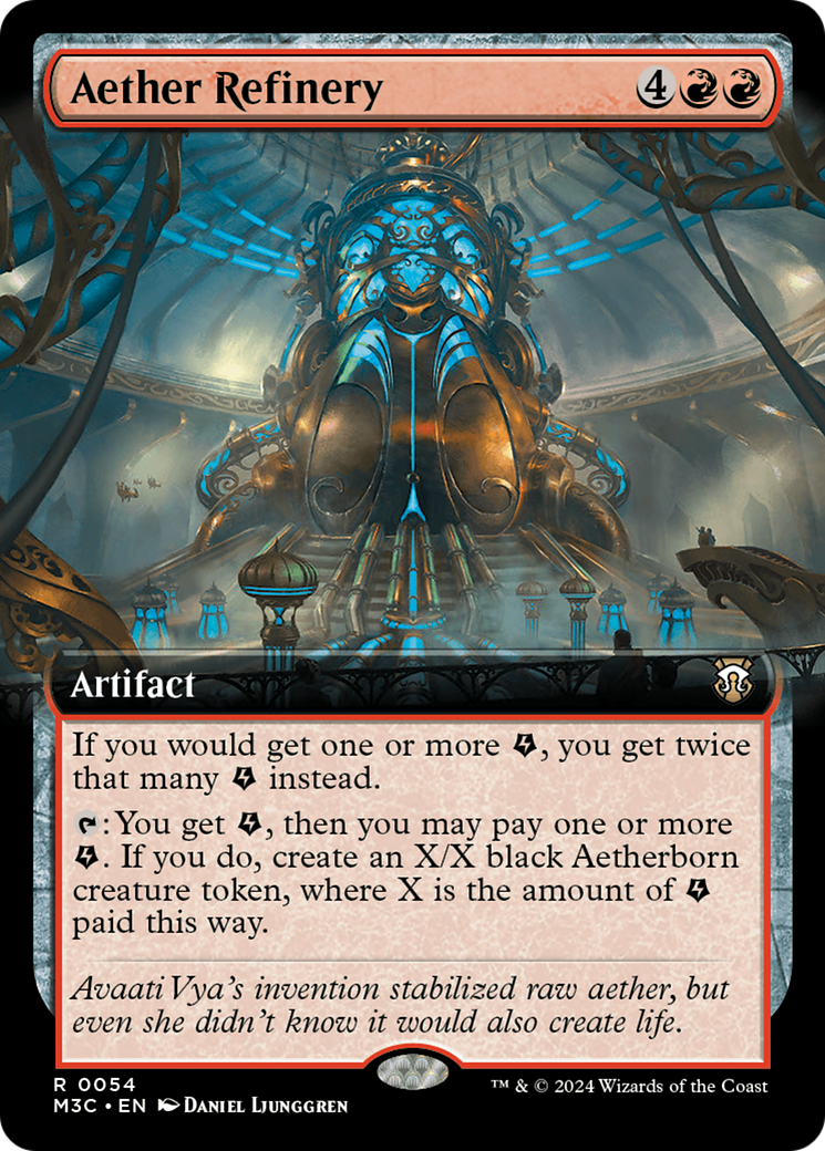 Aether Refinery (Extended Art) (Ripple Foil) [Modern Horizons 3 Commander] | Clutch Gaming