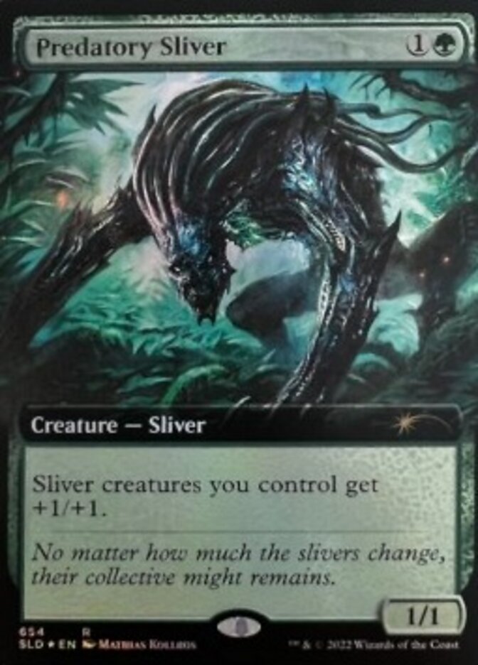 Predatory Sliver (Extended Art) [Secret Lair Drop Promos] | Clutch Gaming