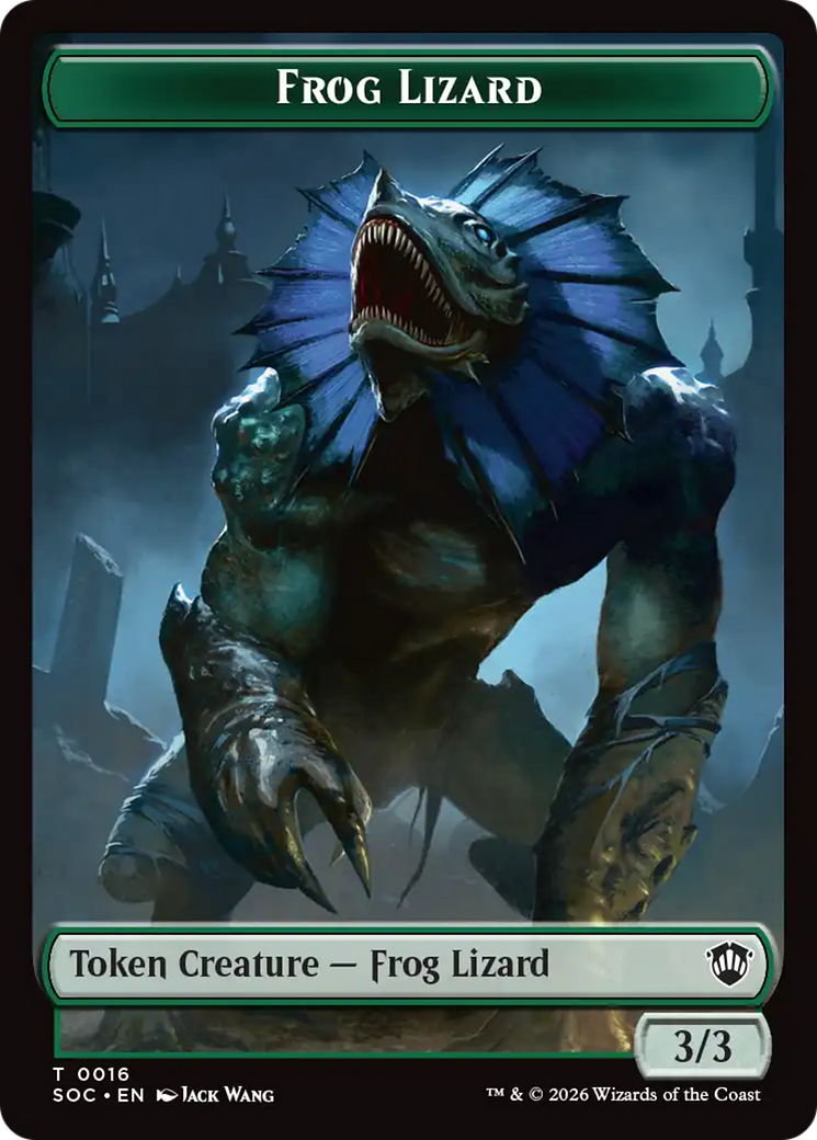 Food // Frog Lizard Double-Sided Token [Secrets of Strixhaven Commander Tokens] | Clutch Gaming