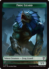 Boar // Frog Lizard Double-Sided Token [Secrets of Strixhaven Commander Tokens] | Clutch Gaming