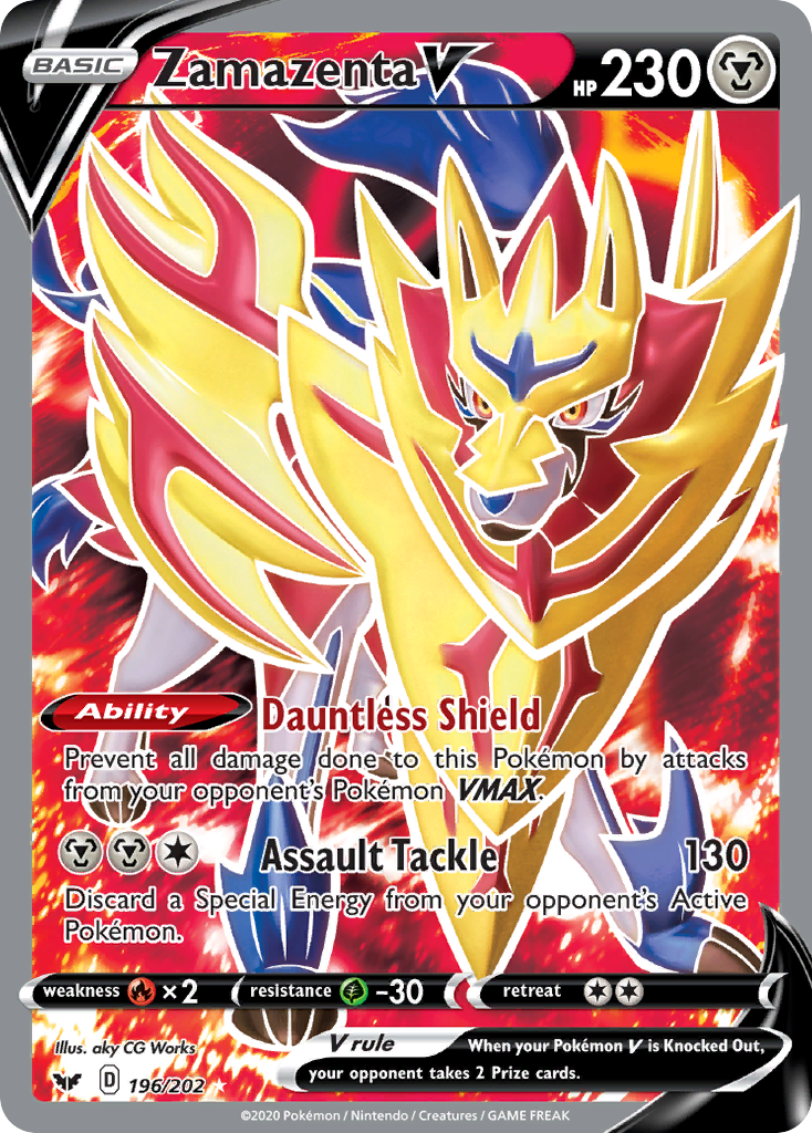 Zamazenta V (196/202) [Sword & Shield: Base Set] | Clutch Gaming