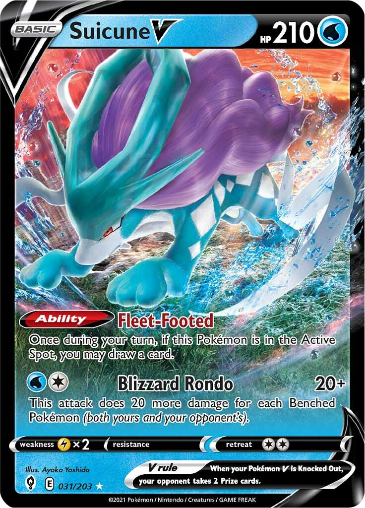 Suicune V (031/203) [Sword & Shield: Evolving Skies] | Clutch Gaming