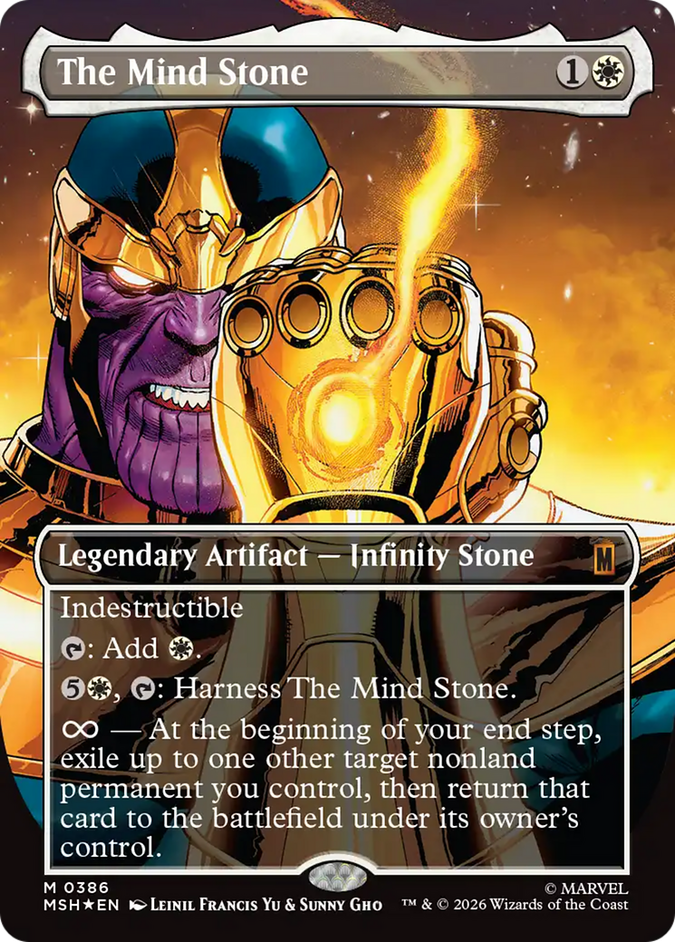 The Mind Stone (Borderless) [Marvel Super Heroes] | Clutch Gaming