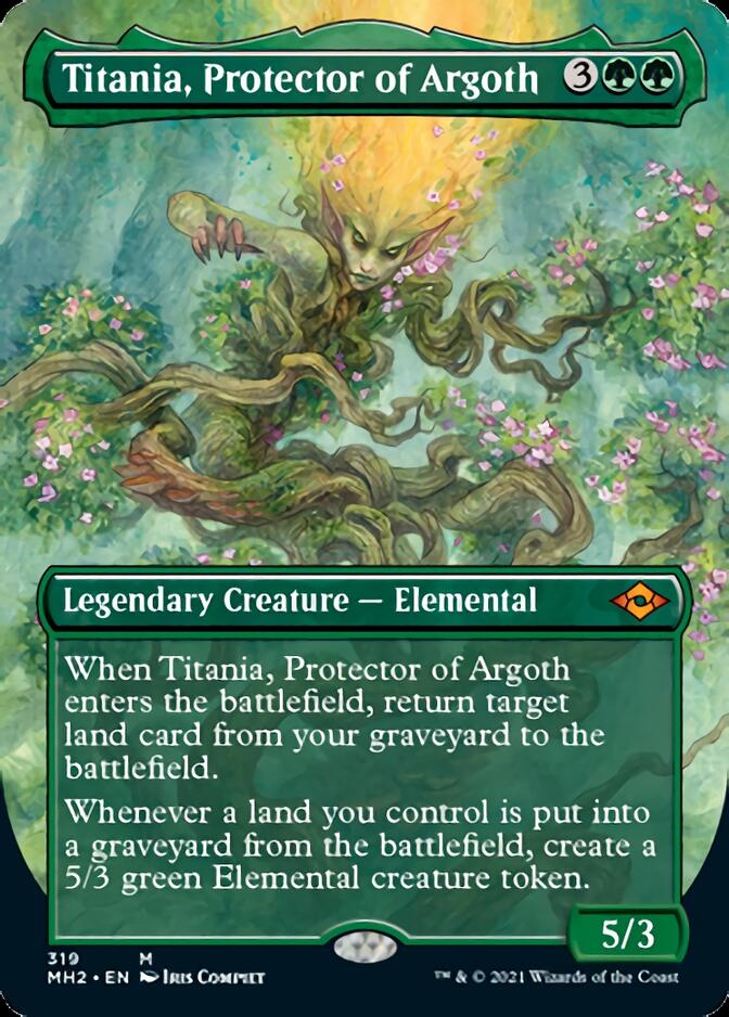 Titania, Protector of Argoth (Borderless Alternate Art) [Modern Horizons 2] | Clutch Gaming